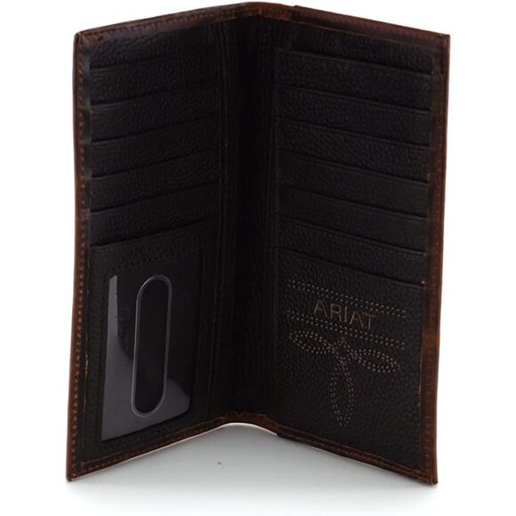 Men's Rodeo Wallet with Distressed USA Flag and Shield Logo - Picture 6 of 7